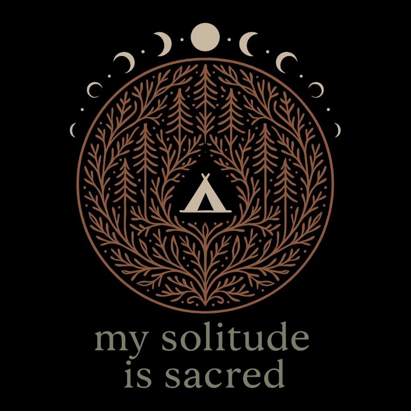 Solo Camping Introvertierter Camper Ruhiges