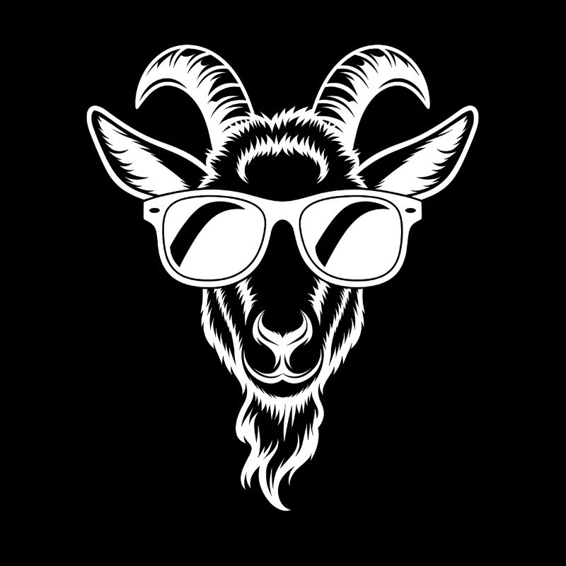 Geissbock mit Sonnenbrille