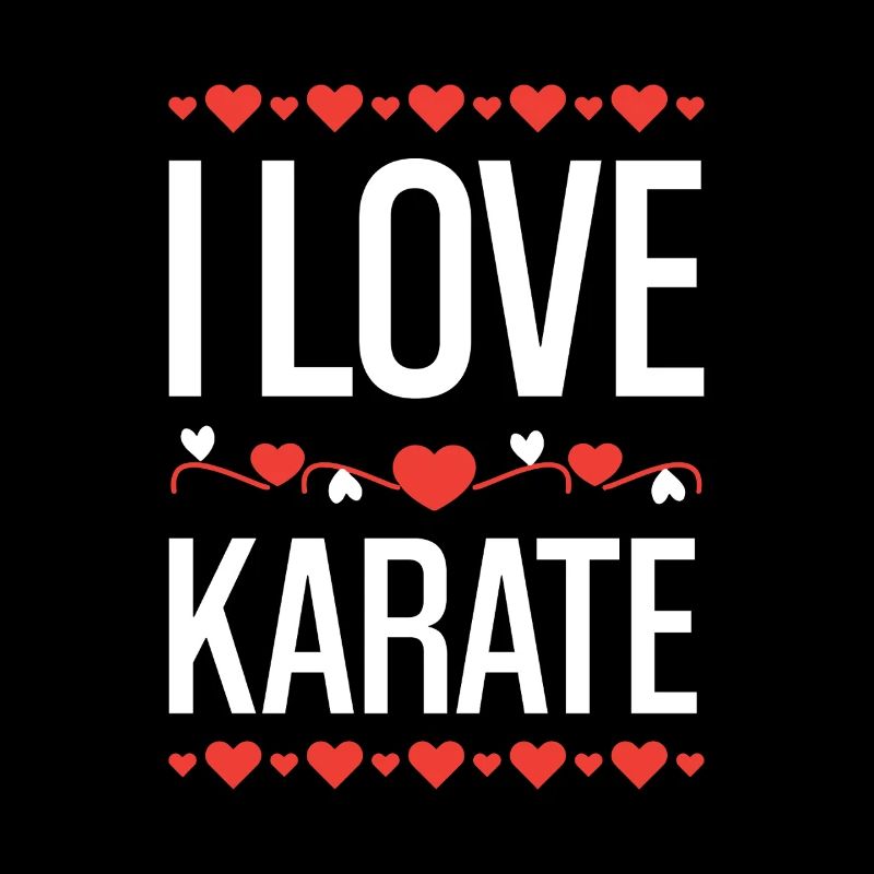 I Love Karate Herzdesign