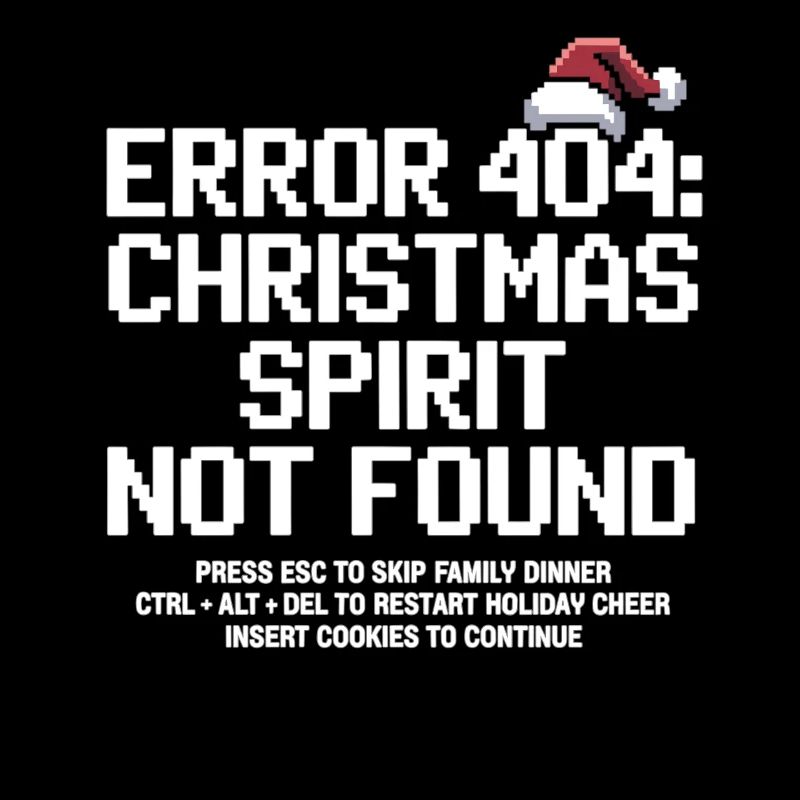 Error 404 Weihnachten – Lustiges Nerd Xmas