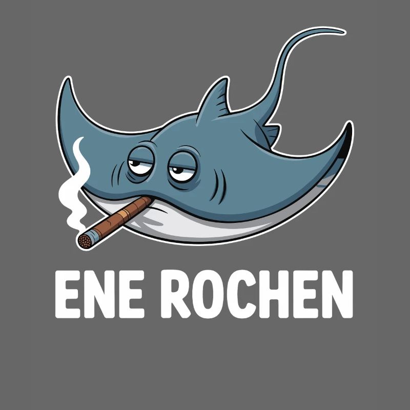 Ene Rochen Raucher Spruch Zigarette Kippe Rauchen