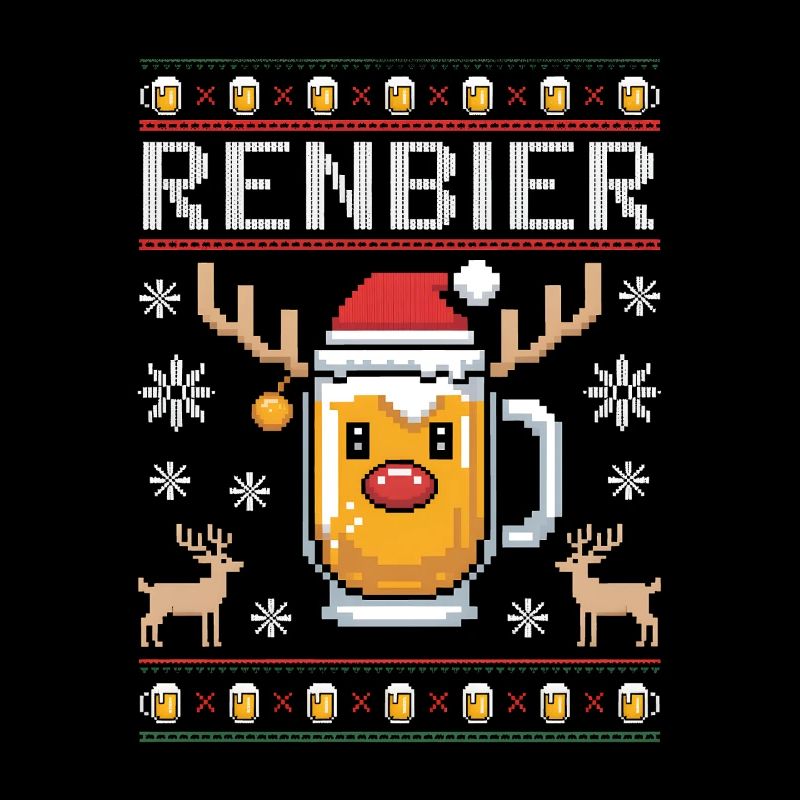 Chope à bière de Noël Renbier