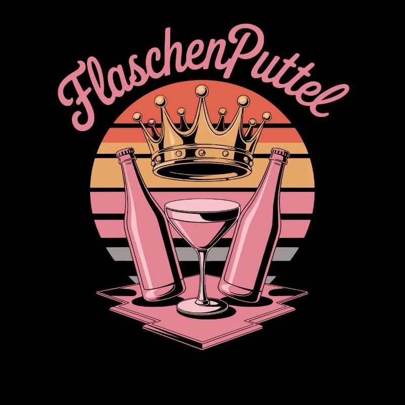 FlaschenPuttel Krone Cocktail Rétro Soirée JGA