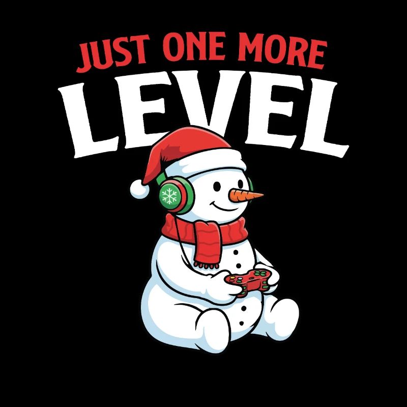 Nur noch ein Level Gaming Lover Gamer Weihnachten