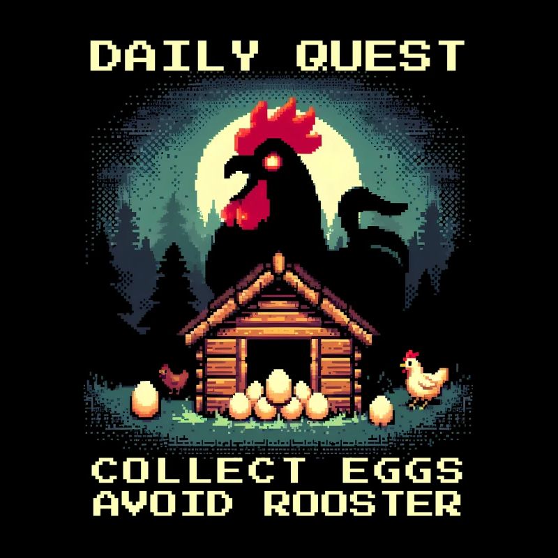 Tägliche Quest | Eier sammeln, Hahn meiden