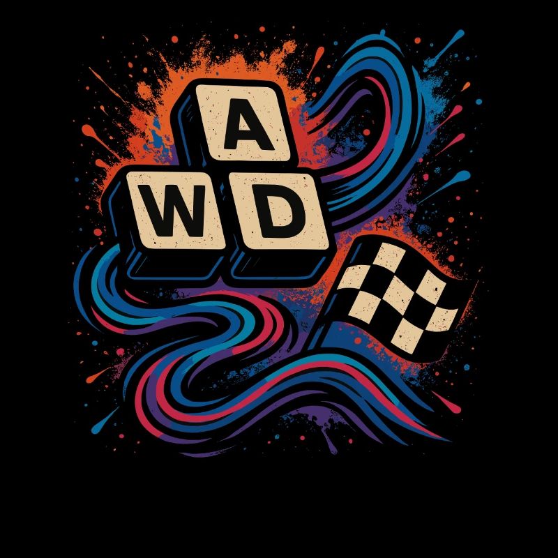Chemise rétro AWD Racing Keys Drift