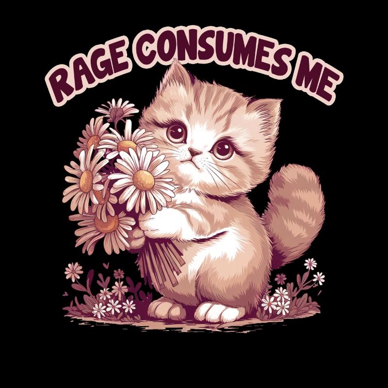 La rage me consume Drôle de fleur de chat