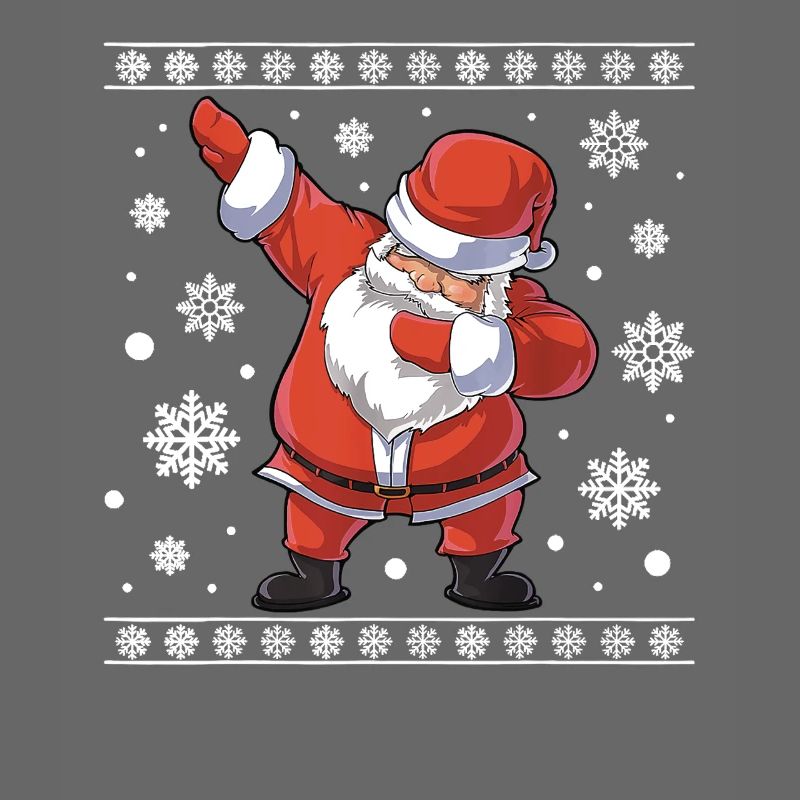 Hässlicher Weihnachts-Dab-Pullover Weihnachtsmann Tanz Lustig
