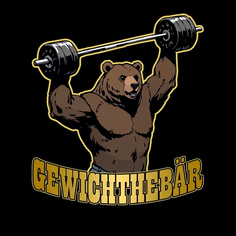 Gewichtheber GEWICHTEBÄR Lustiges