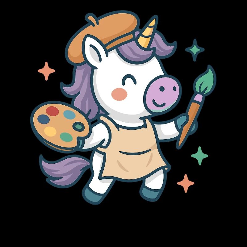 Creative Unicorn Painter, Art and Colors