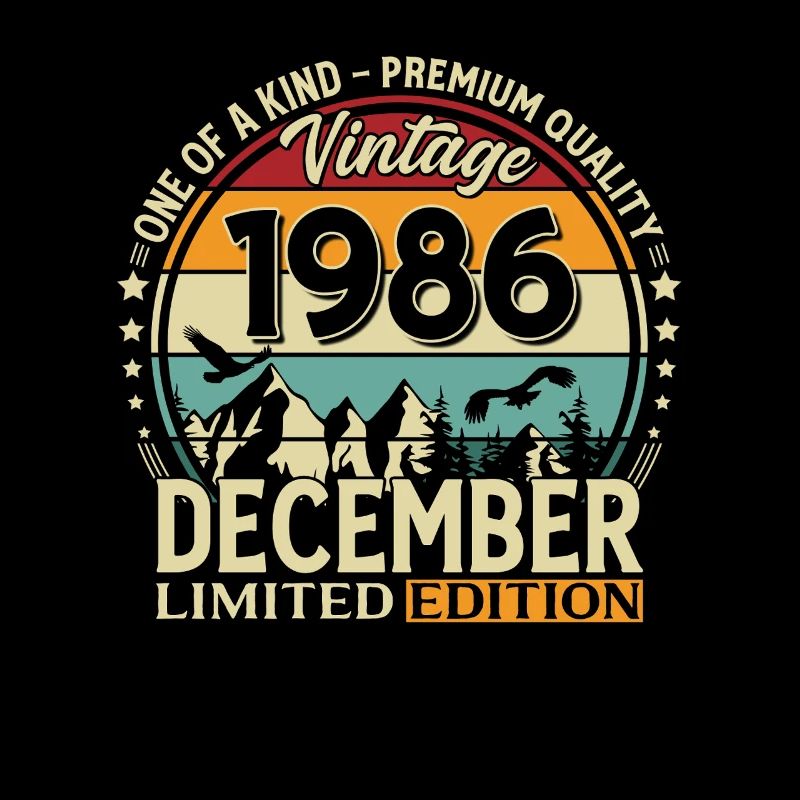 39e anniversaire Millésime décembre 1986