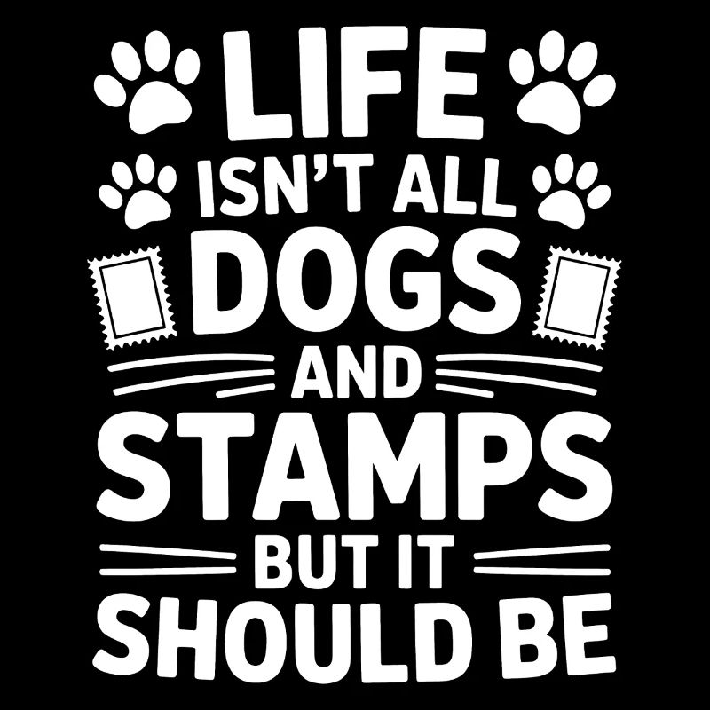 Briefmarken Spruch Hund Witz Briefmarken Geschenk