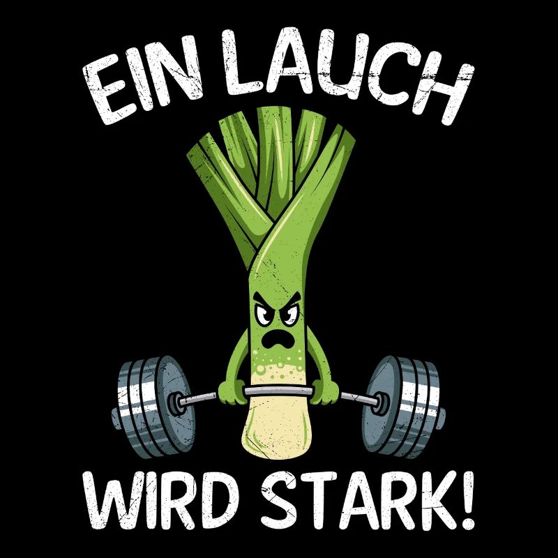 Gewichtheber EIN LAUCH WIRD STARK Lustiges
