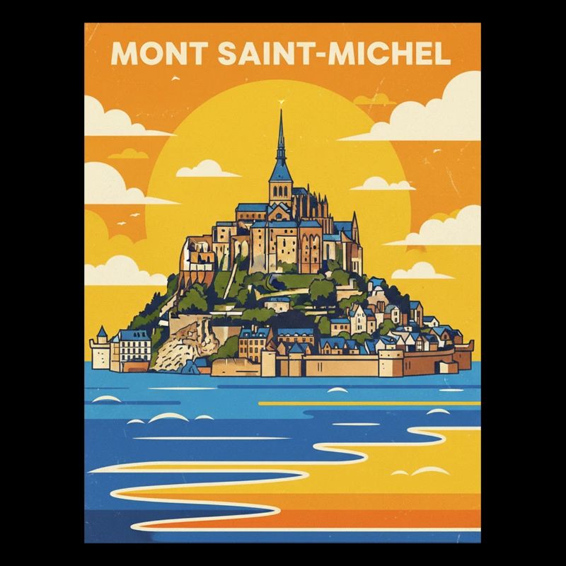 Mont Saint-Michel Plakat