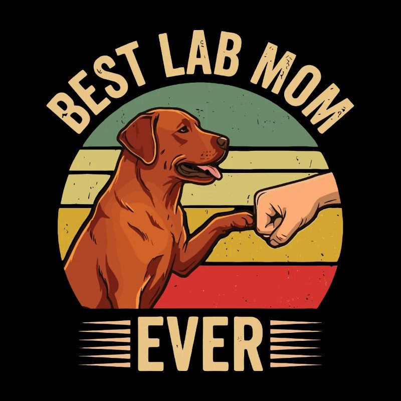Best Lab Dad Ever – Foxred Labrador Vintage Design