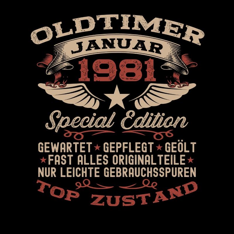 45. Geburtstag Geschenk Oldtimer Januar 1981