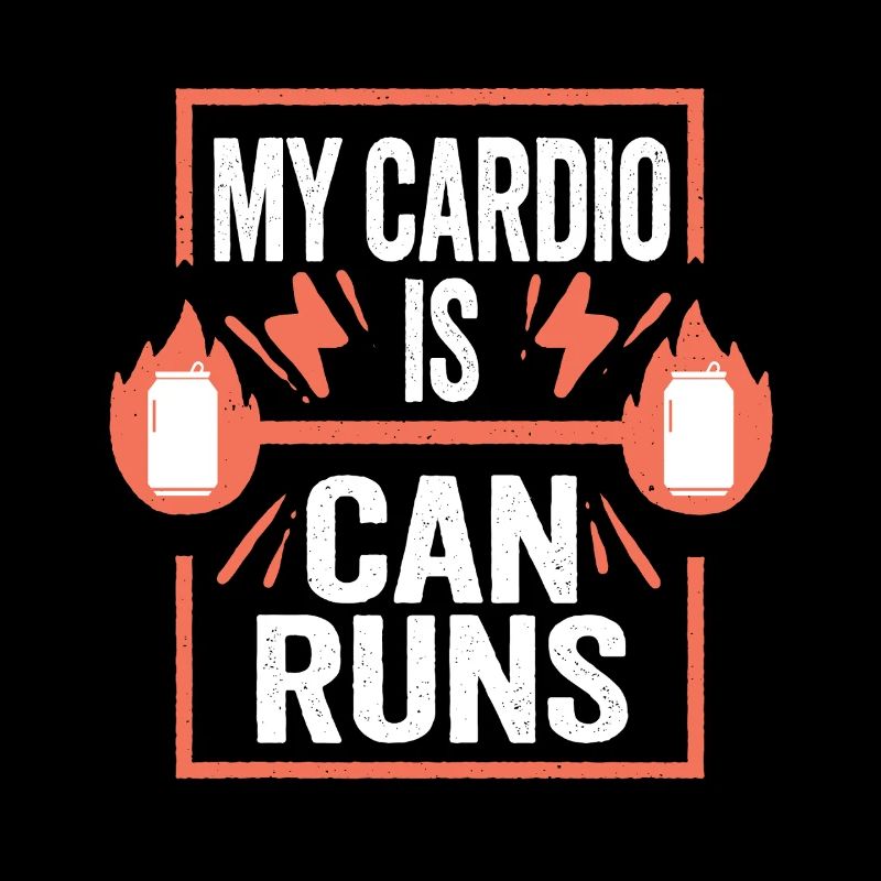 Energy Drink My Cardio Is Can Runs