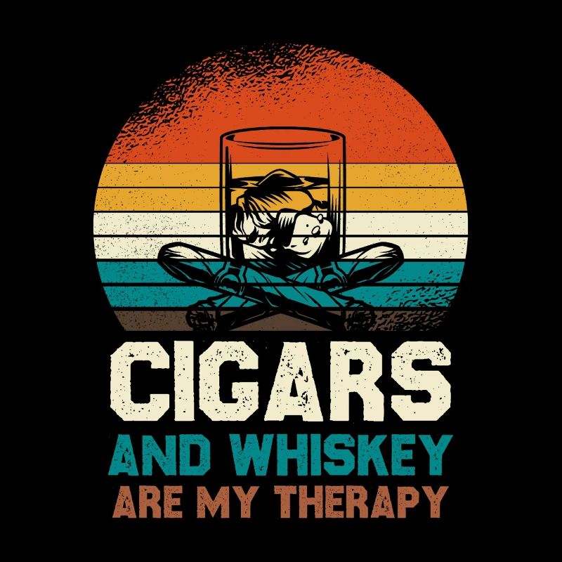 Cigars and Whiskey Therapy Retro