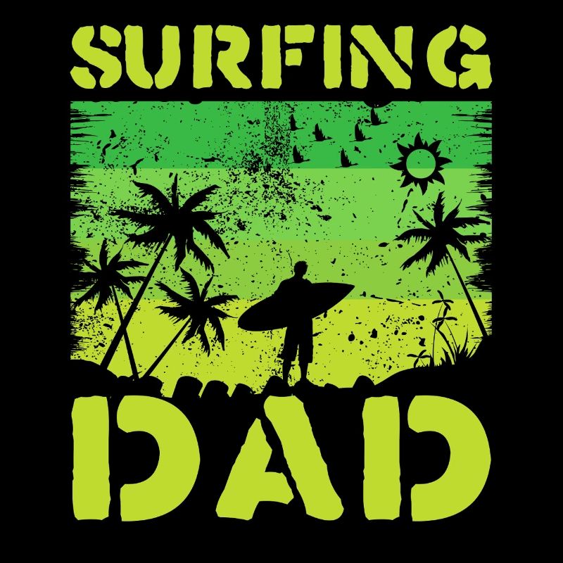 Surfing Dad Rétro Green