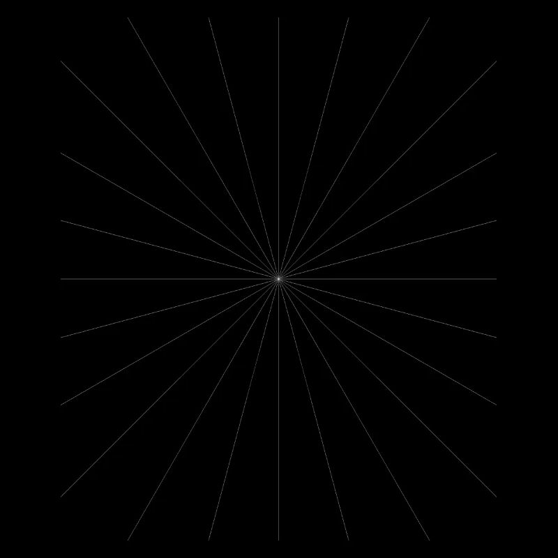 Conception du contraste des étoiles radiantes