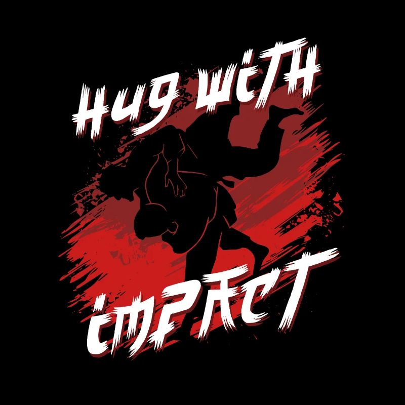 Judo Kampfsport Hug With Impact