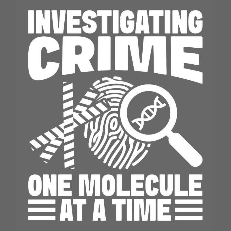 Forensic Analyst Investigating Crime One Molecule