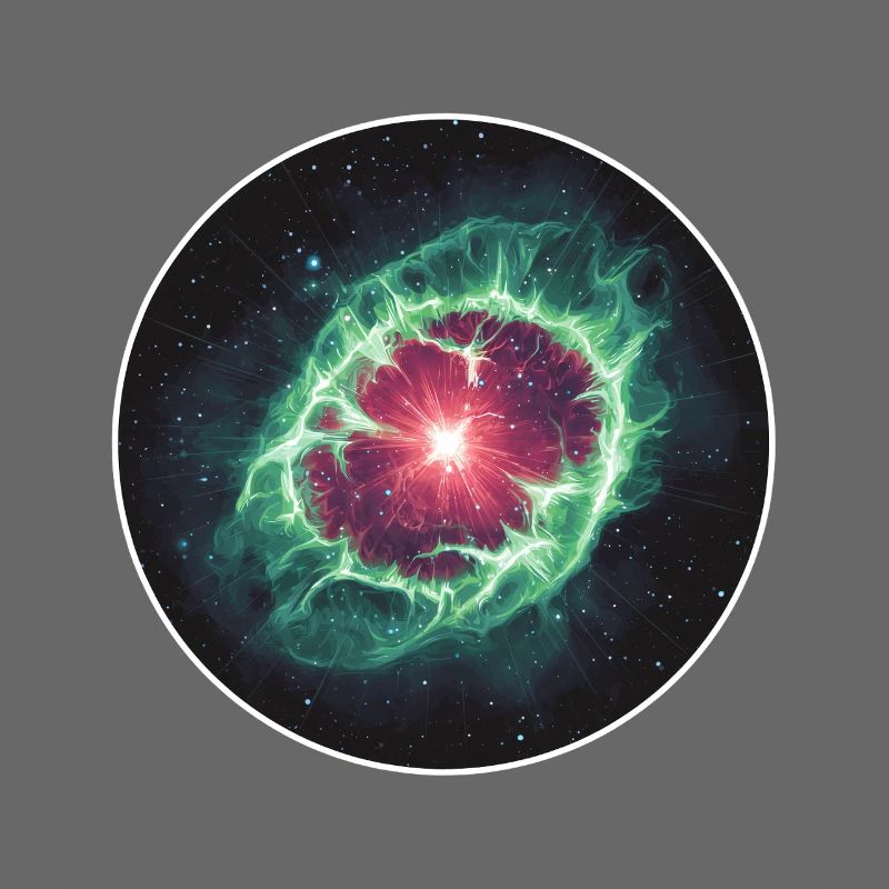 Coquille de nébuleuse planétaire spatiale en astronomie