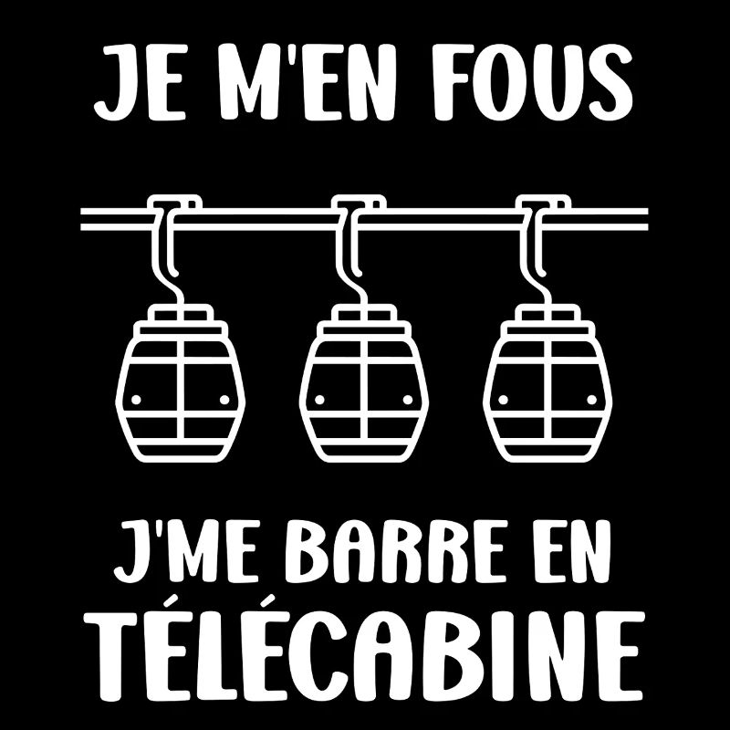 Focus en télécabine à trois cabines