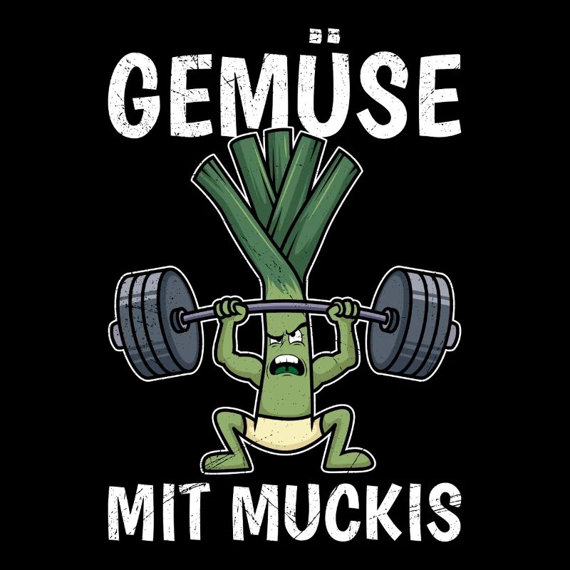 Gewichtheber GEMÜSE MIT MUCKIS Lustiges