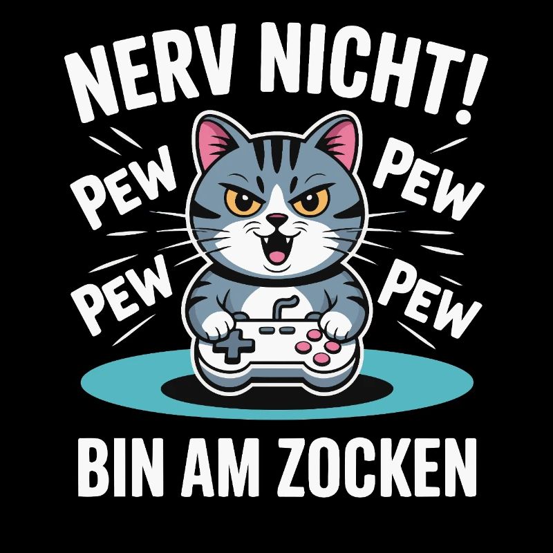 Nerve Not I'm Gambling Gamer Cat Design