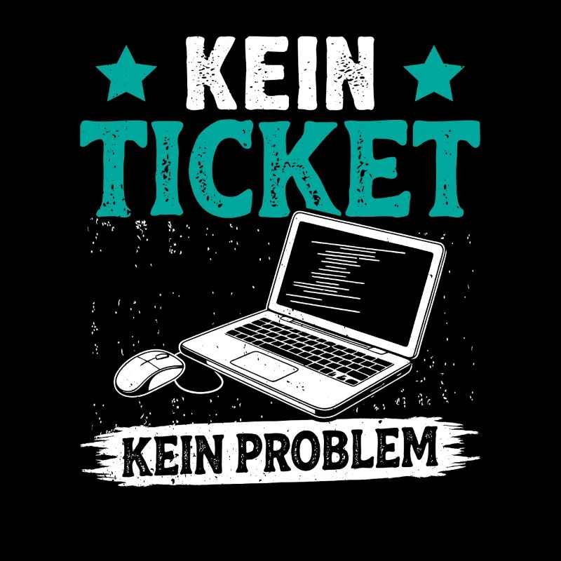 Ordinateur de nerd PAS DE TICKET PAS DE PROBLÈME DRÔLE