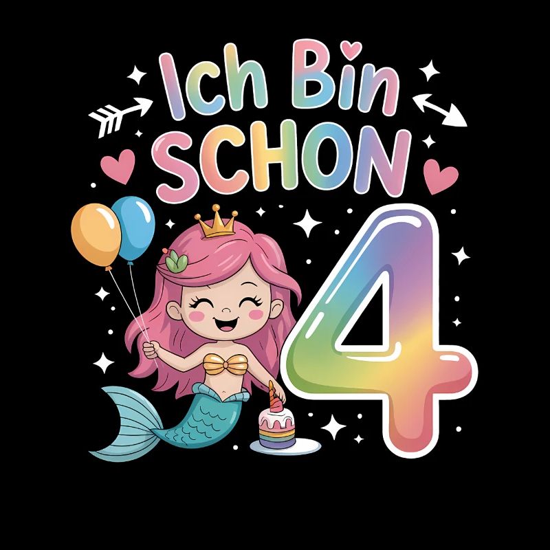 Ich Bin Schon 4 Meerjungfrau Geburtstag
