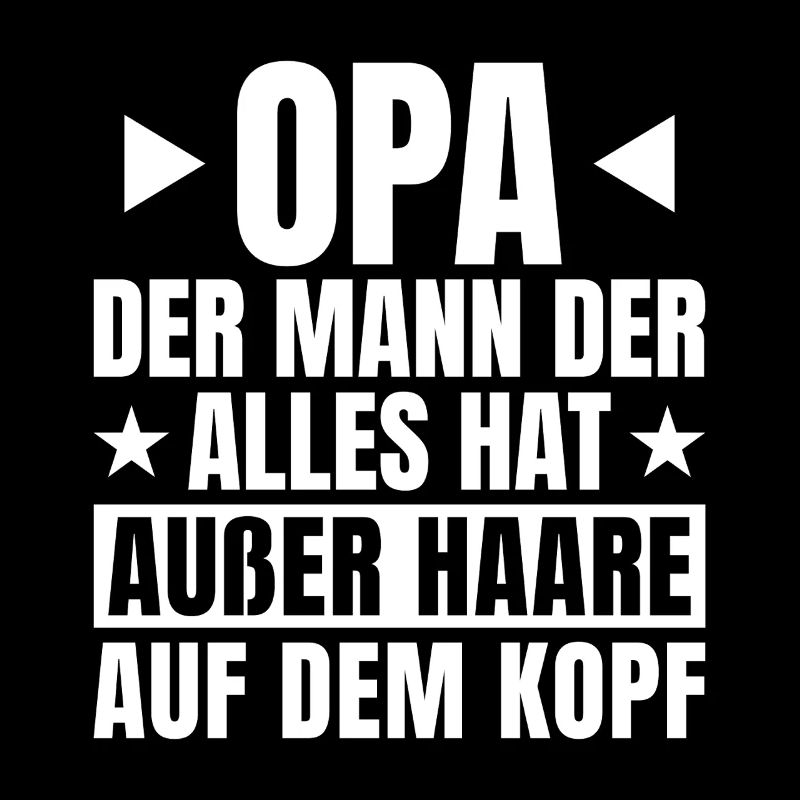 Opa mit Glatze Spruch Vatertag