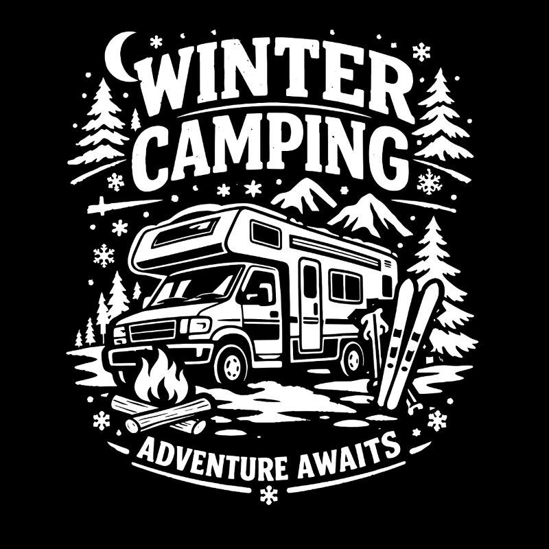 Winter Camping | Im Sommer kann jeder | Spruch