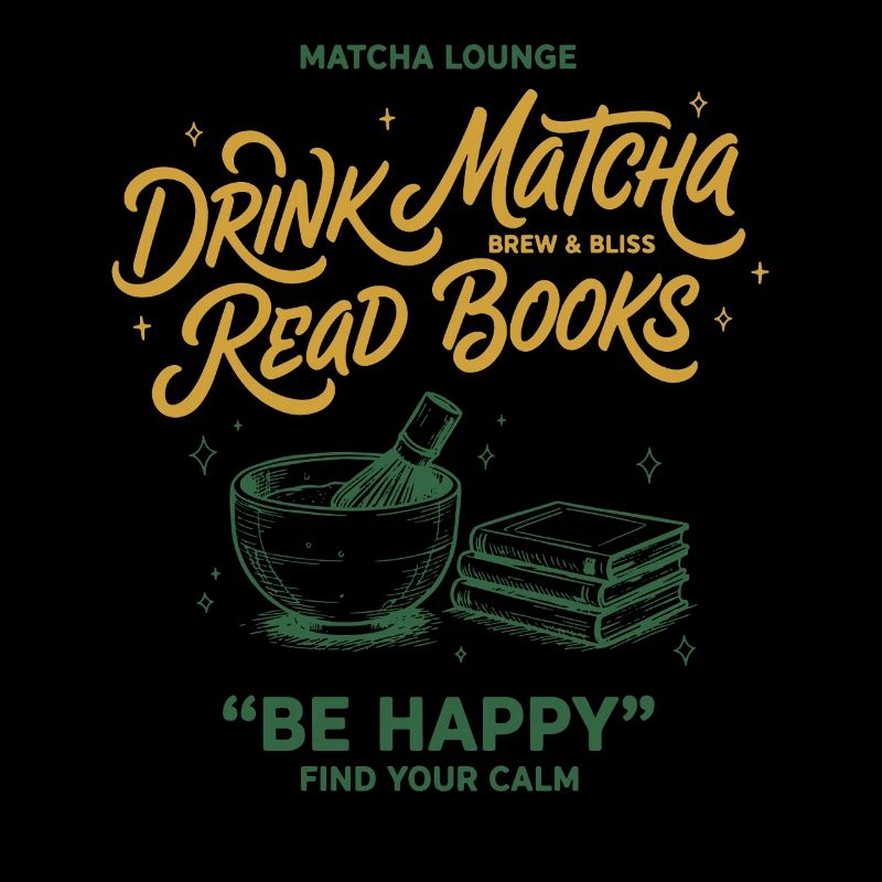 Drink Matcha Read Books Be Happy Matcha Lover Tea