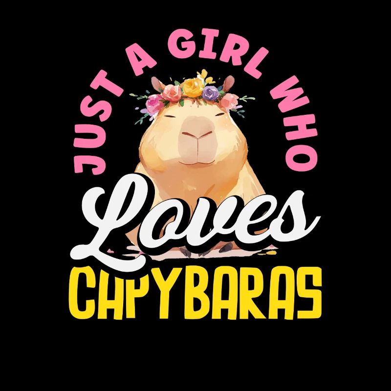 Fille adore les capybaras Capybaras mignons Drôles