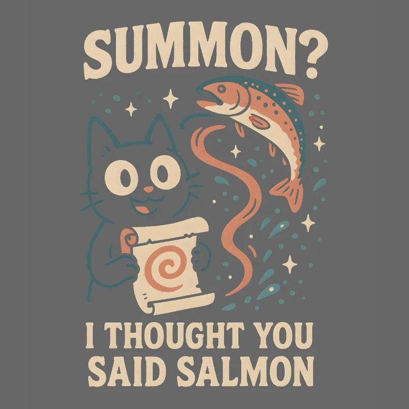 Invoquer du saumon ? | Chat Flippant Mignon