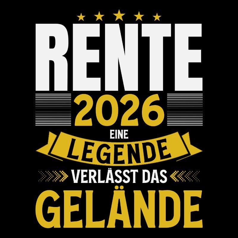 Rente Geschenk Mann Rentner Ruhestand 2026 Lustig