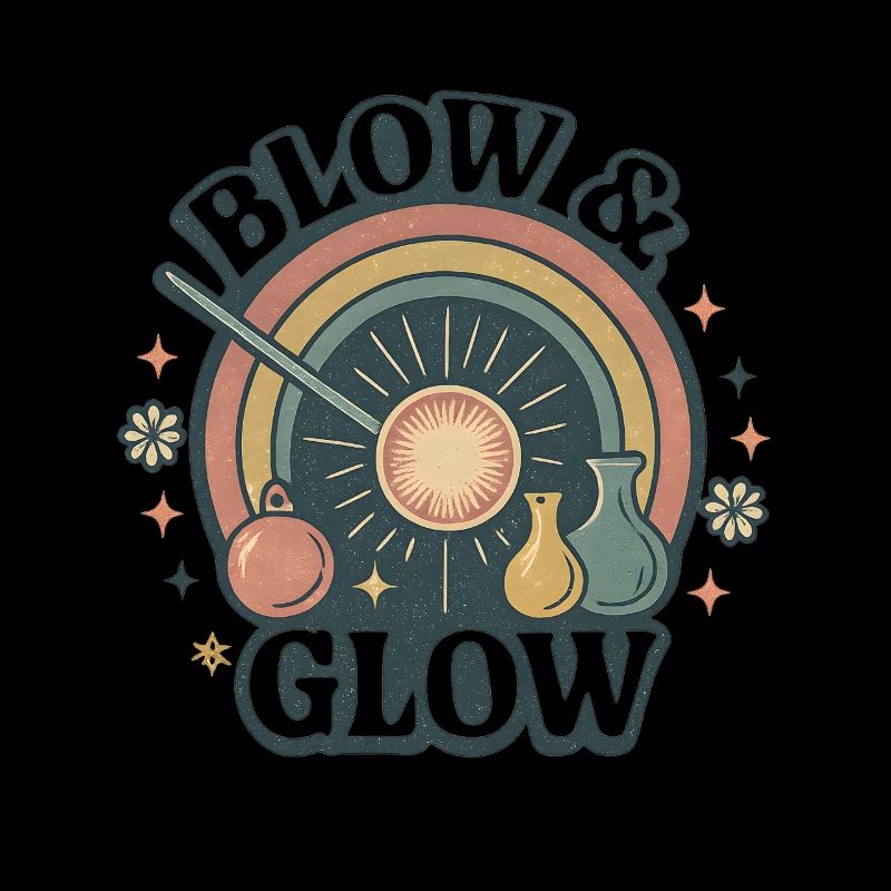 Glasblasen-Glow | Glasbläser Retro
