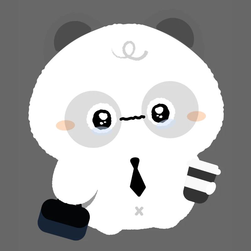Müder Panda