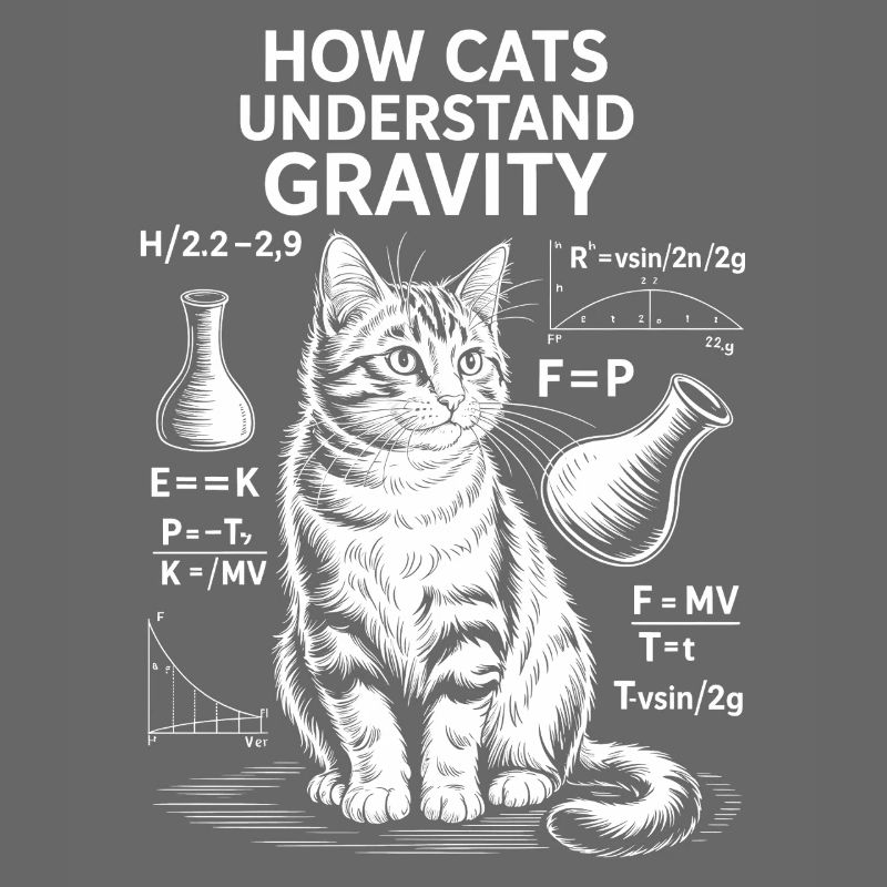 Dictions de chats de physique Blague de maths Cadeau de physique