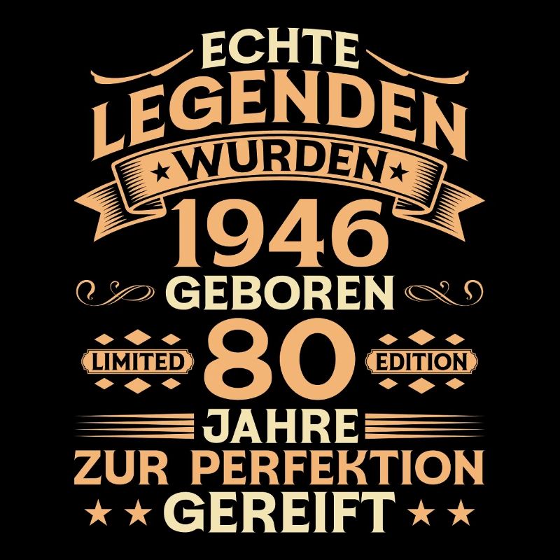 80th Birthday 1946 Vintage Legend Gift