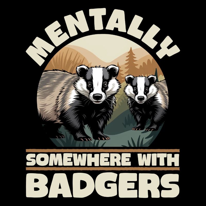 Funny Animal Badger