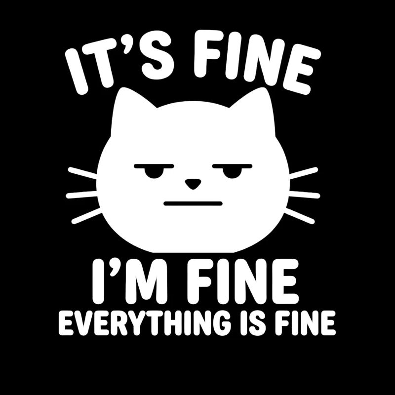 It's Fine I'm Fine Everything is Fine Katzen