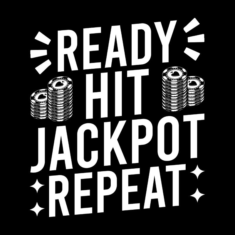 Casino Gambler Ready Hit Jackpot Repeat Gambling