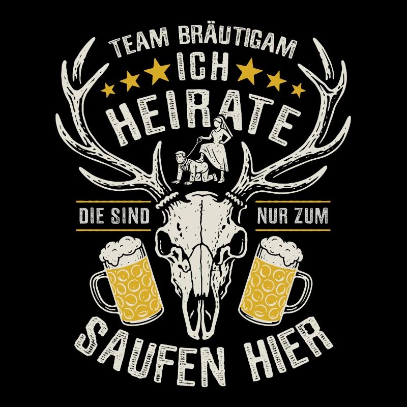 JGA Team Bräutigam Ich heirate - Bier saufen