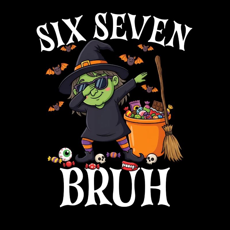 Sorcière Dab Six Sept Bruh 6 7 Halloween 67 Bruh