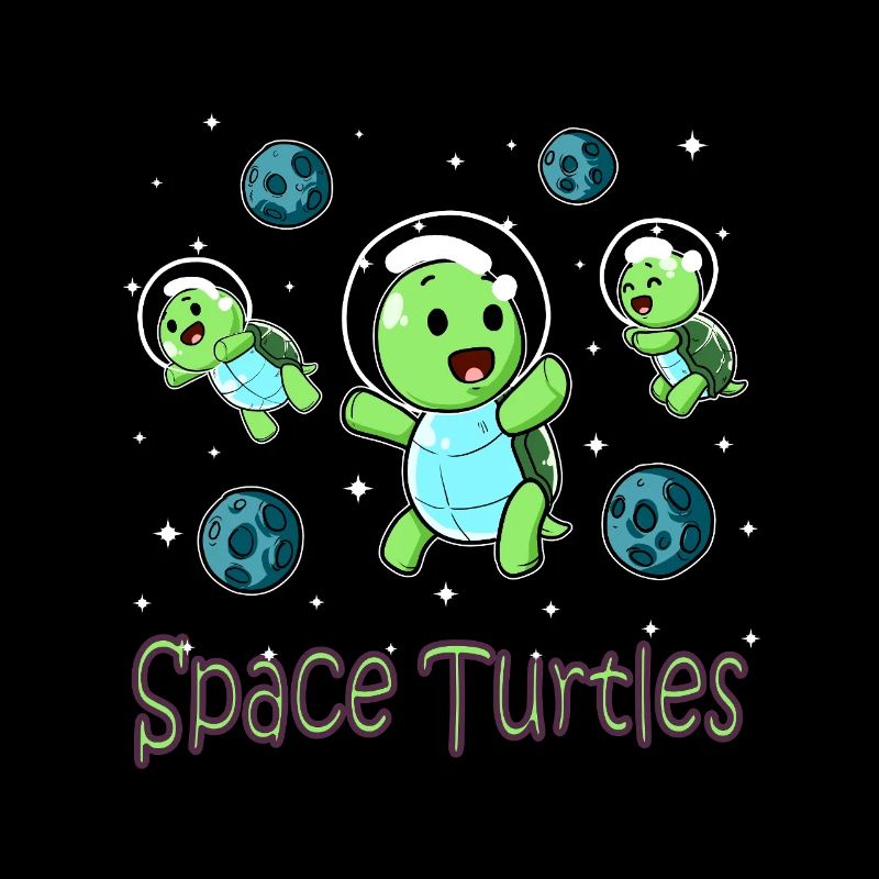 Space Turtles Astronauts Baby Turtle