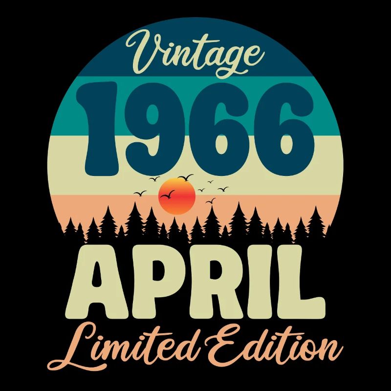 60. Geburtstag April 1966 Vintage-Geschenk