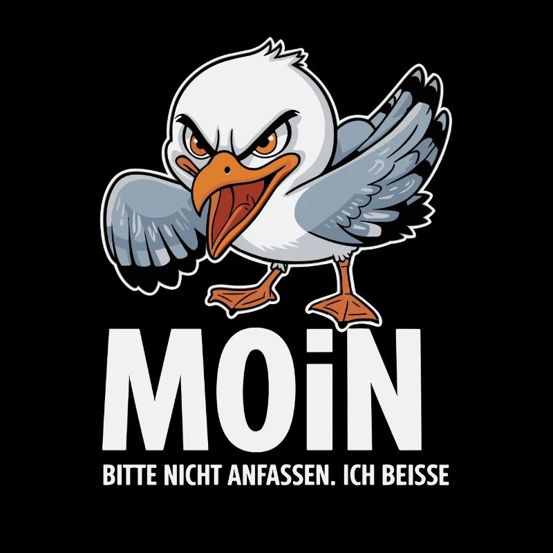  Moin Bitte Nicht Anfassen Ich Beisse Lustige Möwe